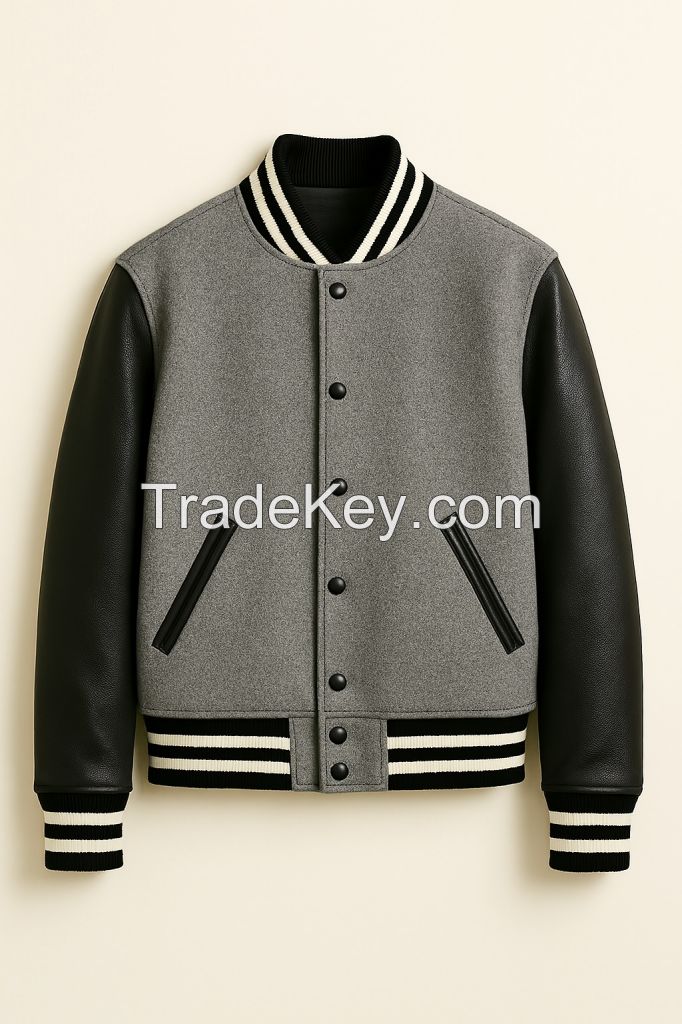  Wholesale Varsity Jackets Unisex Varsity Letterman Jackets Bulk Supply with Custom Logo