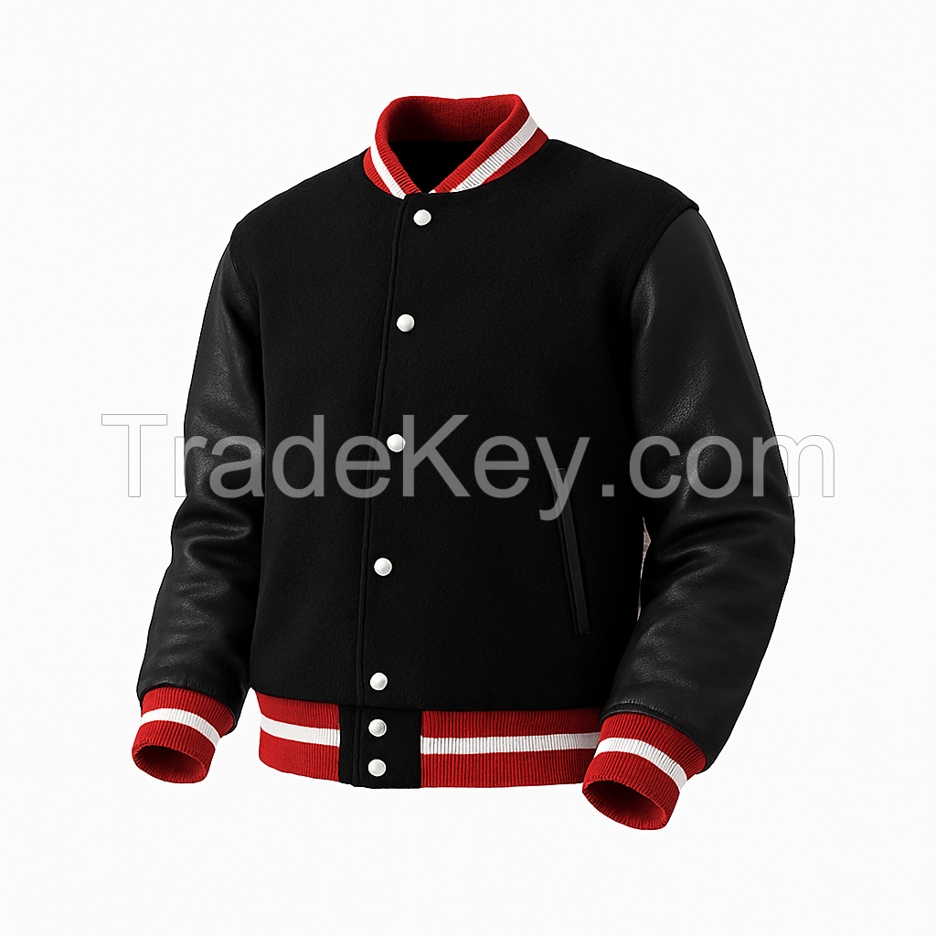  Wholesale Varsity Jackets Unisex Varsity Letterman Jackets Bulk Supply with Custom Logo