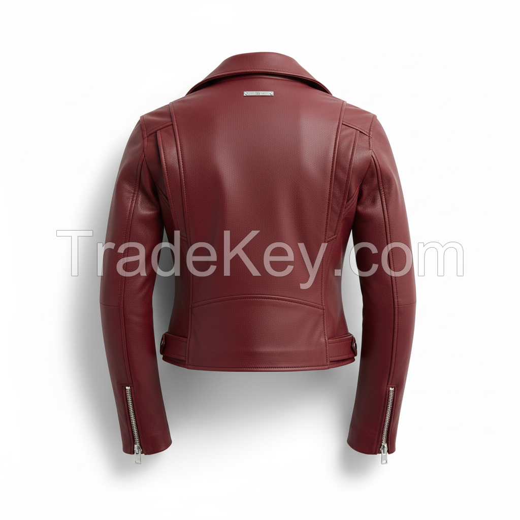 Custom Motorcycle Racing Leather Jacket for Women Top Grain Leather CE Approved Armor Custom Colors