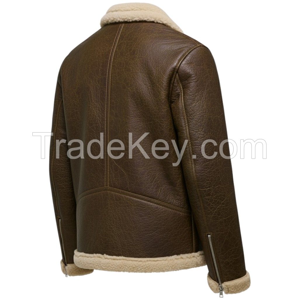 High Selling New Design Quality OEM Leather European US Sizes Customized Plus Size 1.5mm Thickened Men Genuine Leather Jackets