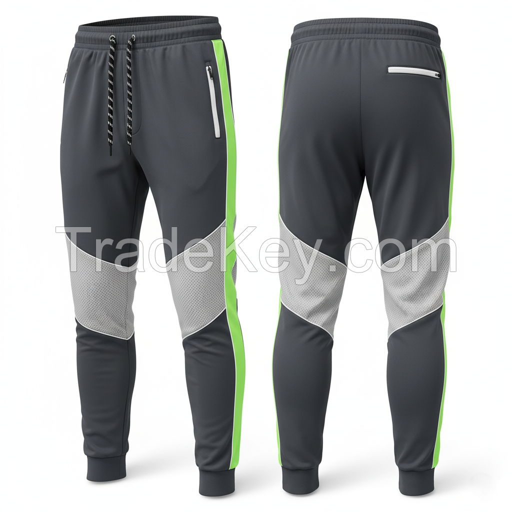 Latest Athletic Trousers for Running and Fitness Quick Dry Material with Side Pockets and Comfortable Waistband