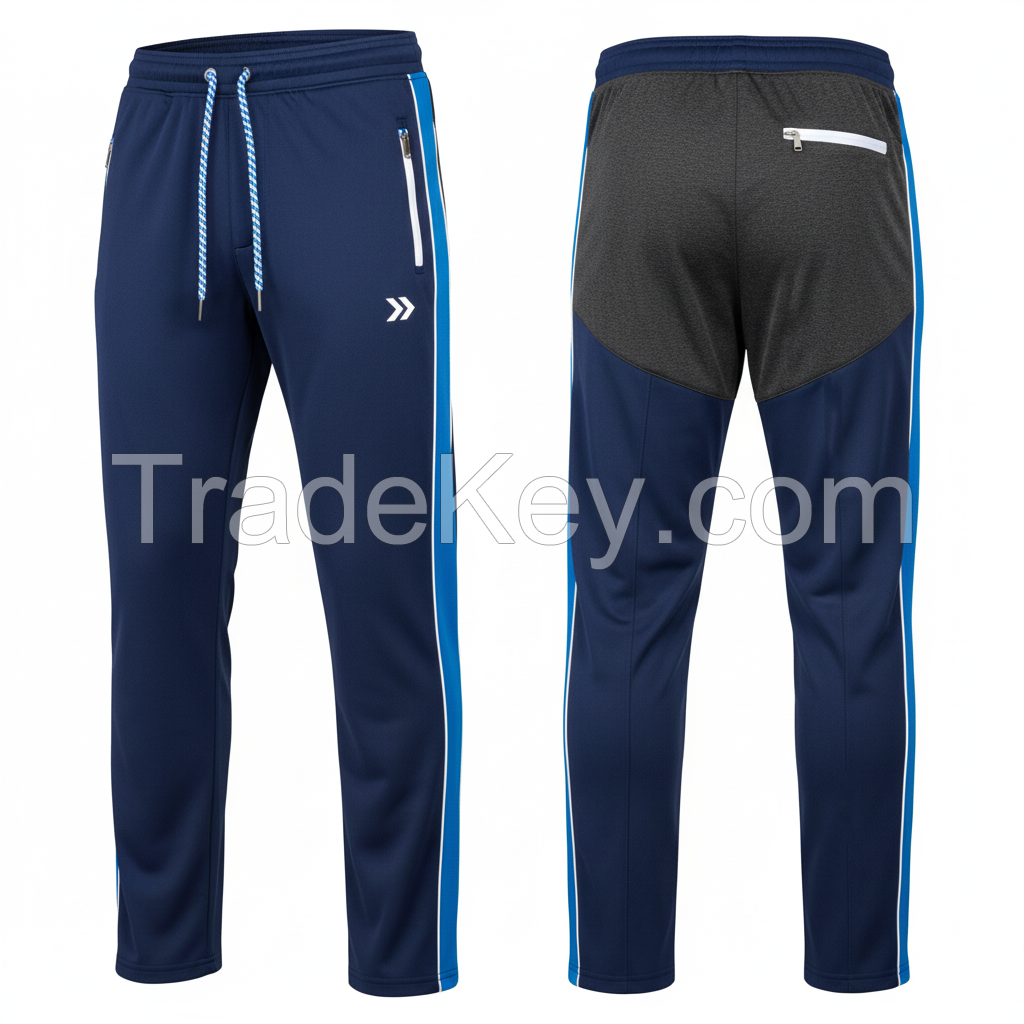 Latest Athletic Trousers for Running and Fitness Quick Dry Material with Side Pockets and Comfortable Waistband