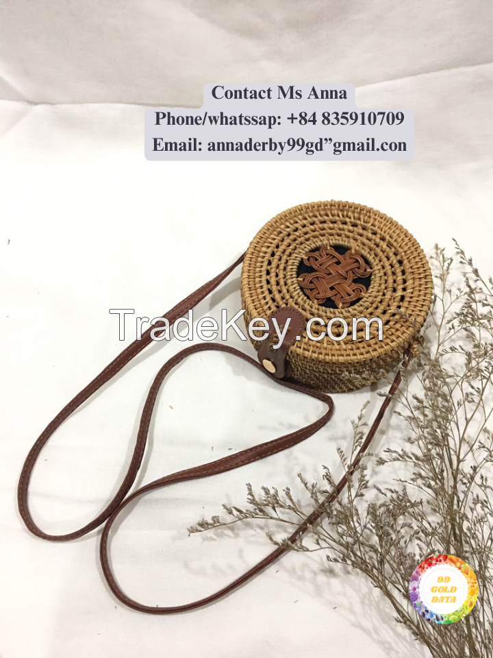 Fashionable Rattan bag Vietnam woven straw 