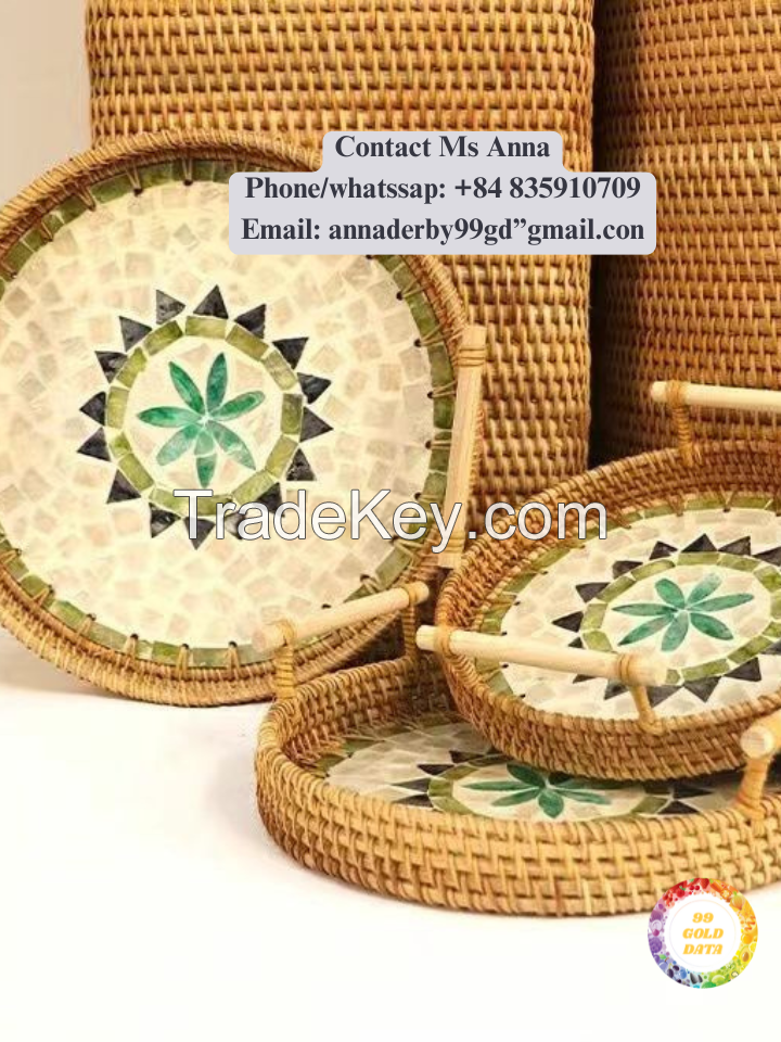 Fashionable Rattan bag Vietnam woven straw 