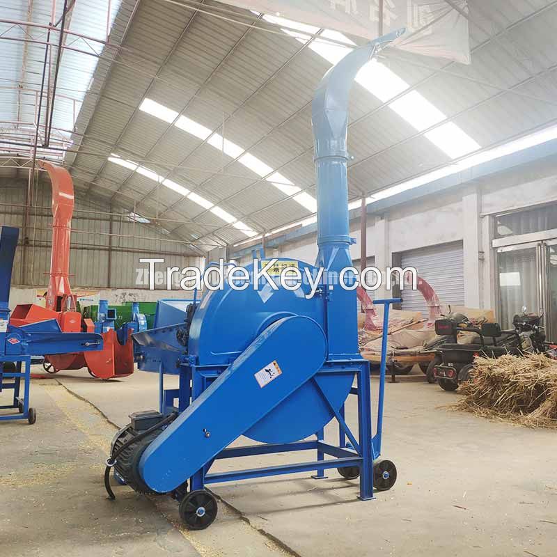 Animal feed grass chaff cutter with diesel engine for hot sale