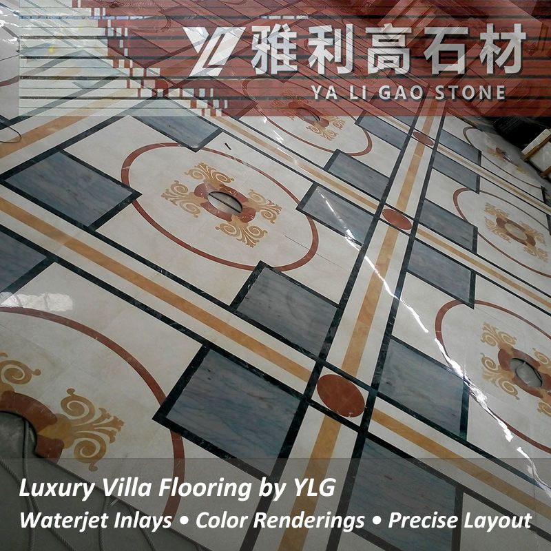 Large Marble Medallion Tile