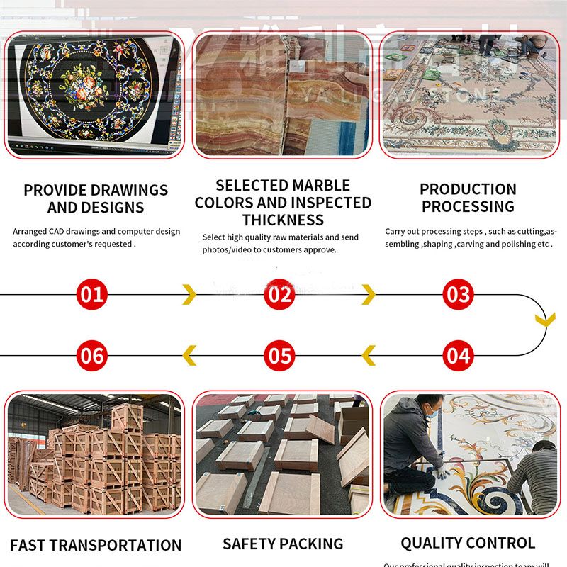 Interior Stone Inlay Decoration for Majlis