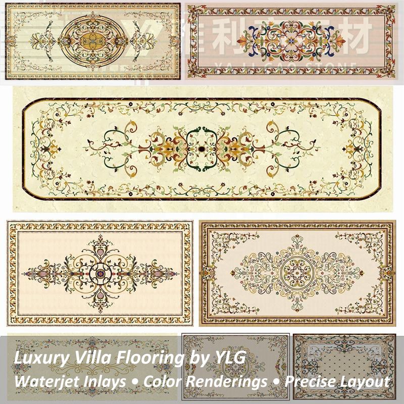 Large Marble Medallion Tile