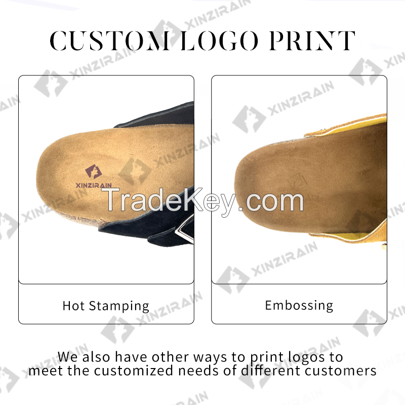 Customized Suede Cork Clogs