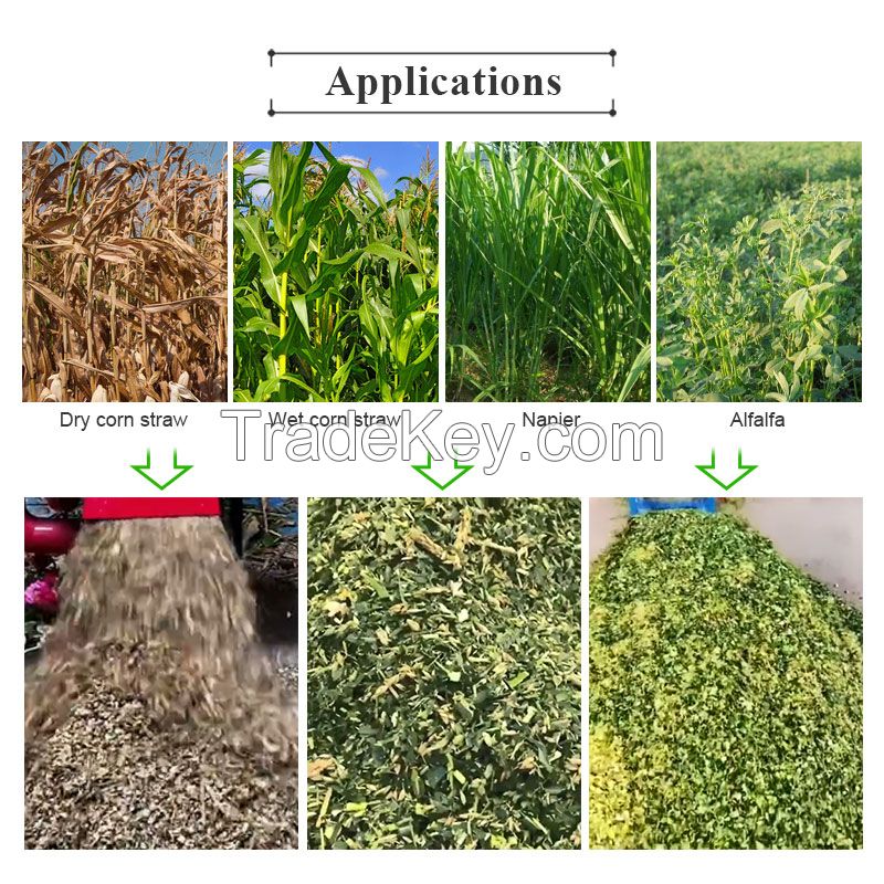 chaff cutter machine feed processing chopper machine