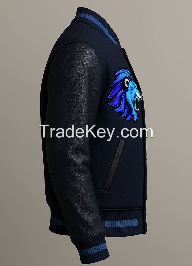 Winter High Quality OEM Bomber European US Sizes Customized Size Thickened Lambskin Men Genuine Leather Jackets