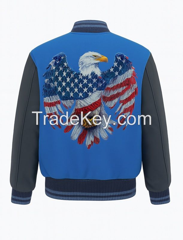 Winter High Quality OEM Bomber European US Sizes Customized Size Thickened Lambskin Men Genuine Leather Jackets