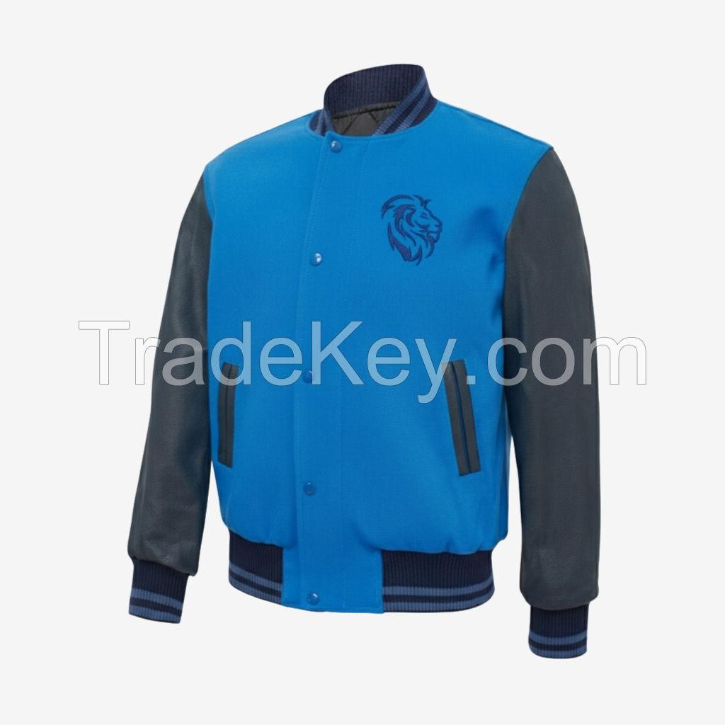 Winter High Quality OEM Bomber European US Sizes Customized Size Thickened Lambskin Men Genuine Leather Jackets