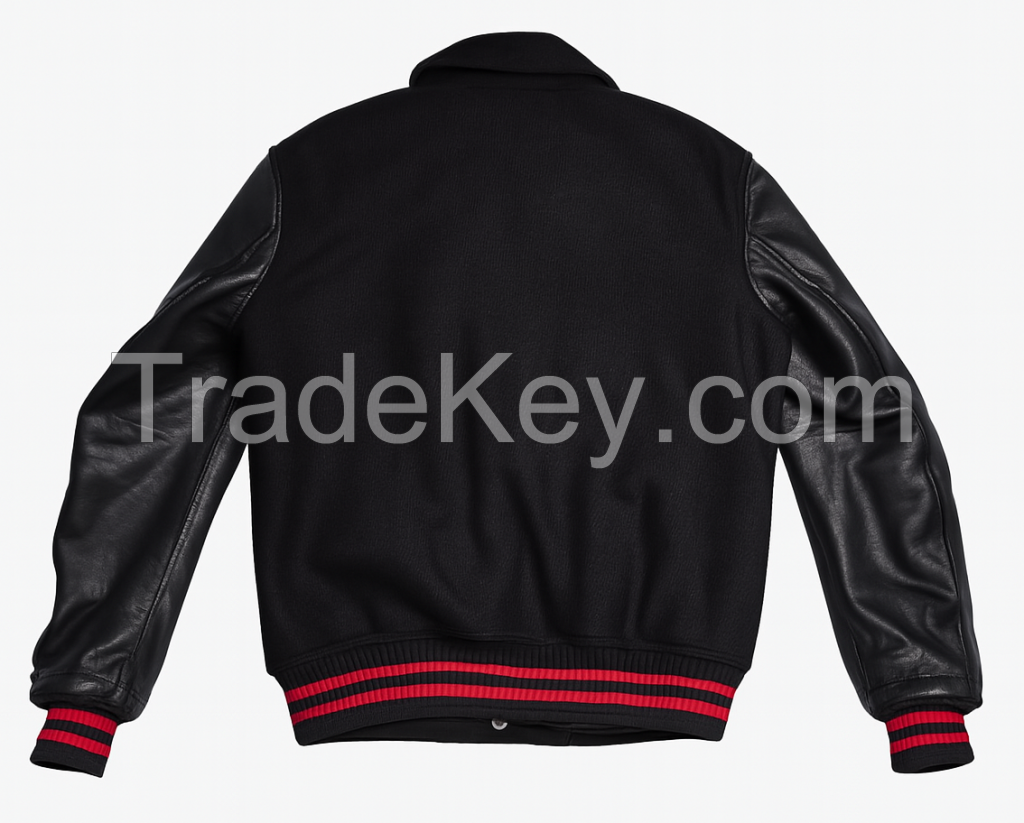 Winter High Quality OEM Bomber European US Sizes Customized Genuine Leather Jackets