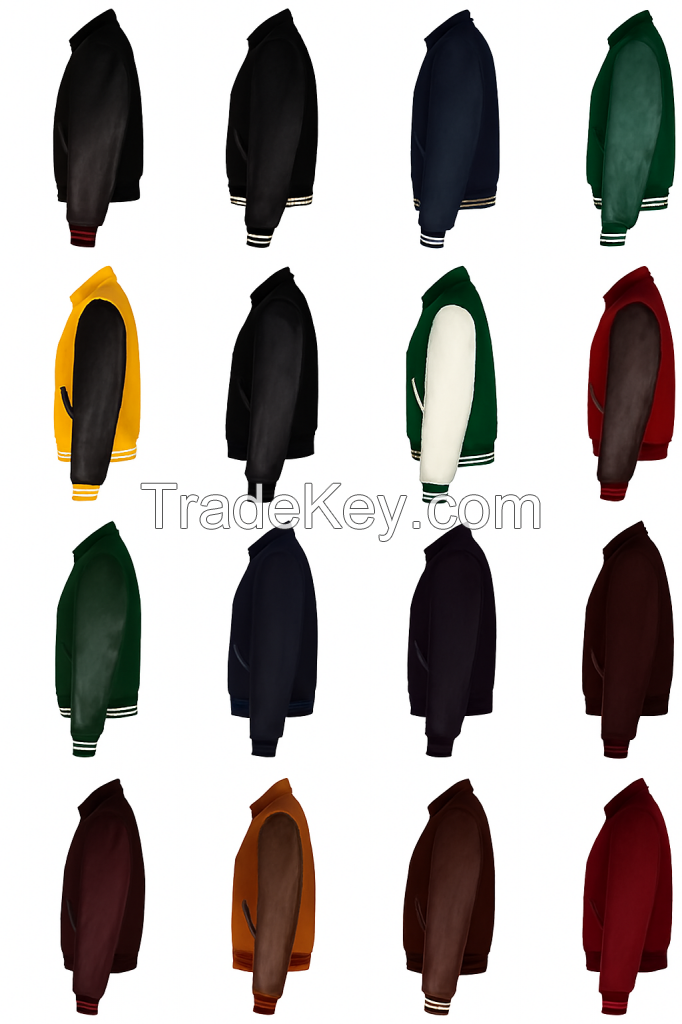 Winter High Quality OEM Bomber European US Sizes Customized Genuine Leather Jackets