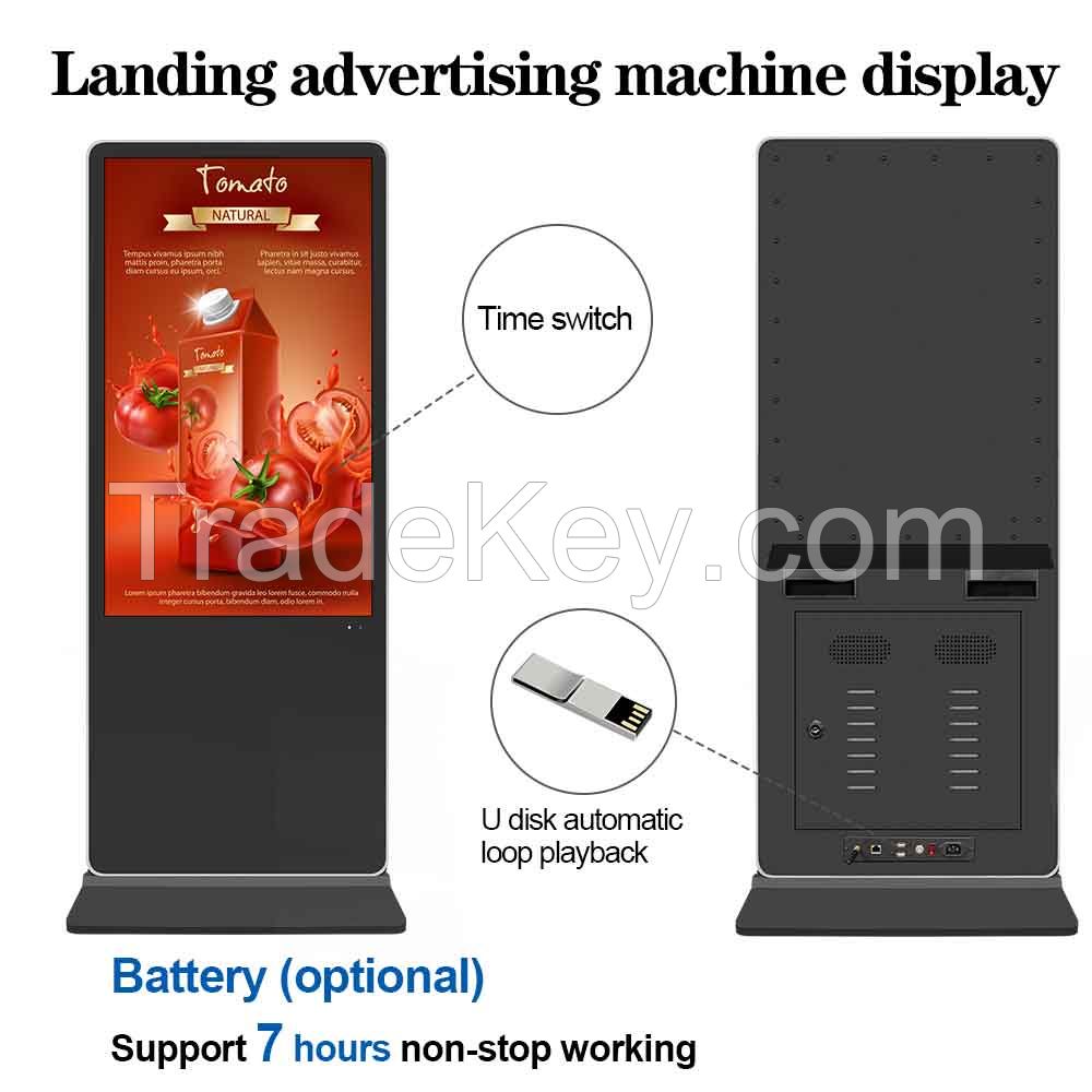 VETO LCD Floor Standing 32-86 Inch Android Video LCD Advertising Player Equipment Indoor Totem Touch Digital Signage and Display