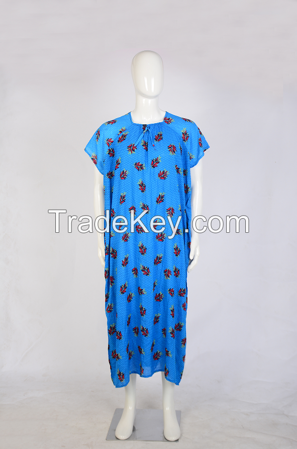 Spot Middle East Cross border Muslim Summer Robe Dress Printed Long Dress Dubai Robe Foreign Trade