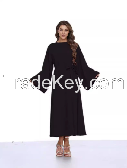 Middle Eastern women's long skirt Islamic clothing long skirt nightgown Dubai Muslim clothing casual clothing elegant women