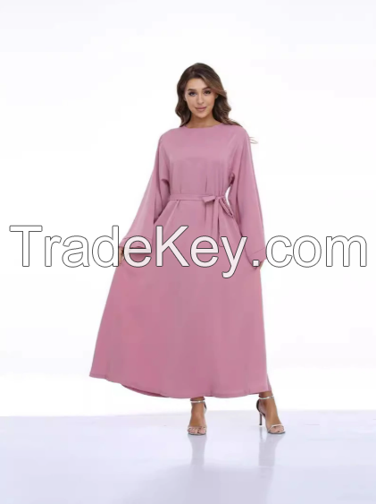 Middle Eastern women's long skirt Islamic clothing long skirt nightgown Dubai Muslim clothing casual clothing elegant women