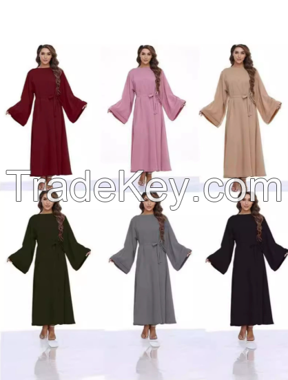 Middle Eastern women's long skirt Islamic clothing long skirt nightgown Dubai Muslim clothing casual clothing elegant women