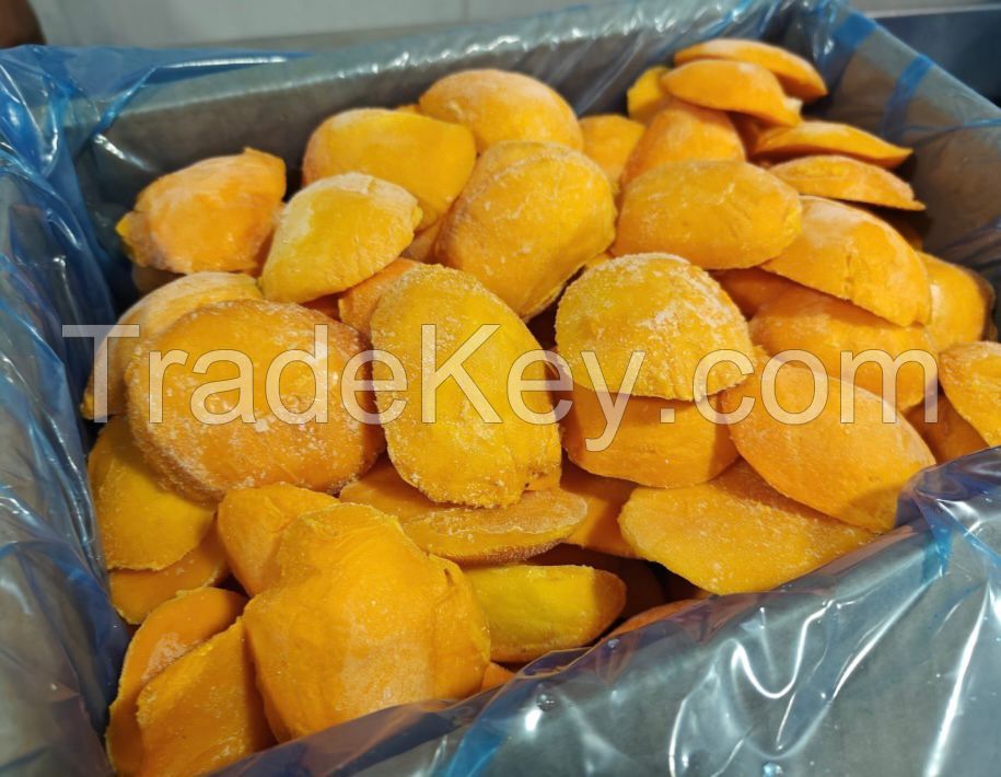 Egyland IQF mango cubes, IQF mango slices, IQF mango halves, Frozen mango, IQF mango supplier, IQF mango exporter, Frozen mango Egypt, IQF mango whole, IQF mango cut, Bulk frozen mango, Individually Quick Frozen mango, Frozen fruit supplier  Product categ