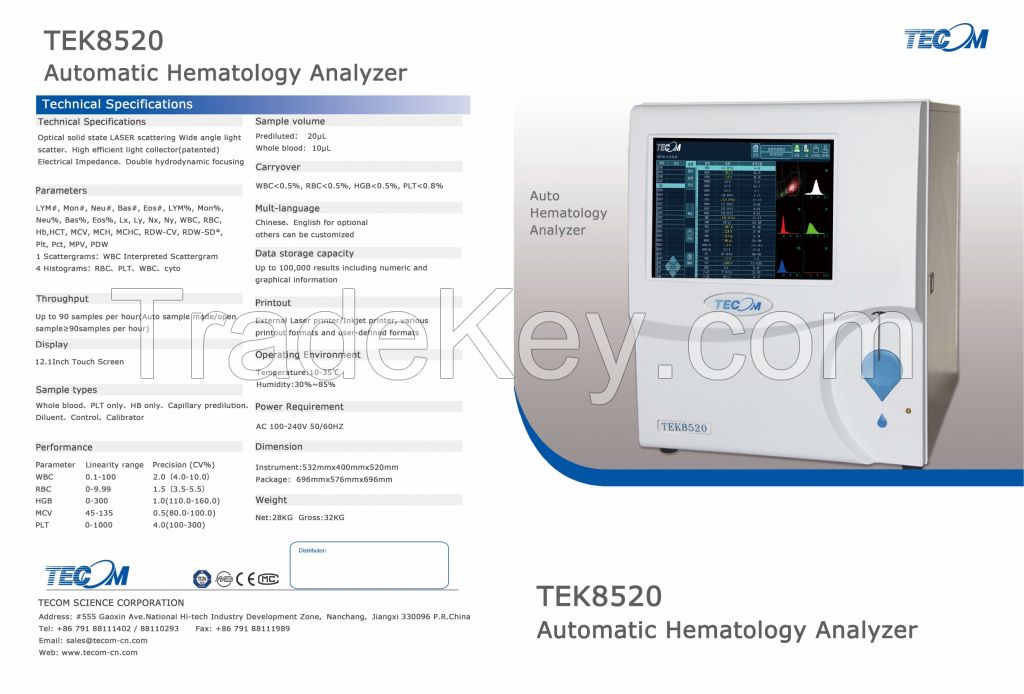 Automated 5-Part Differential Hematology Analyzer