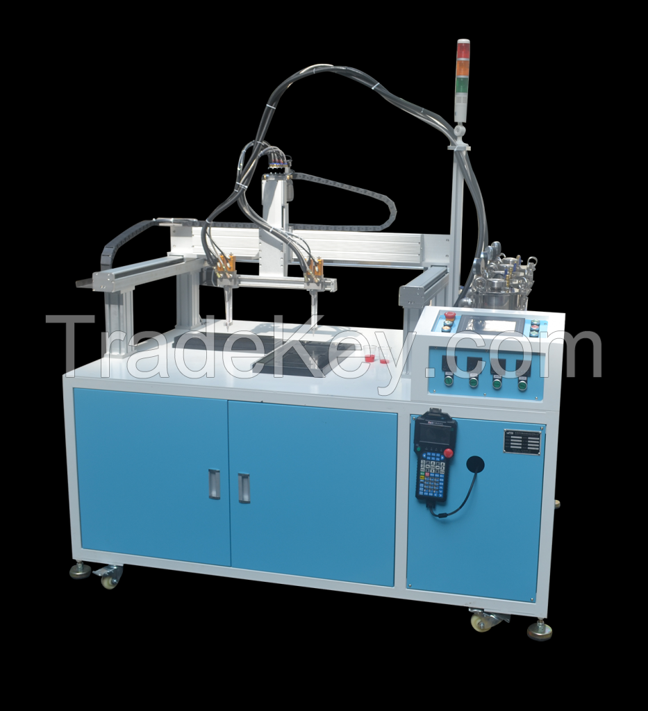 Two-component potting machine