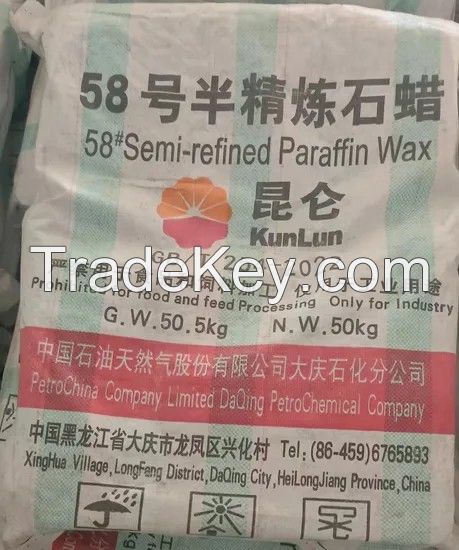 Wholesale Paraffin Wax 52/54/56/58/60/62 /64 Kunlun Brand Fully Refined Paraffin Wax