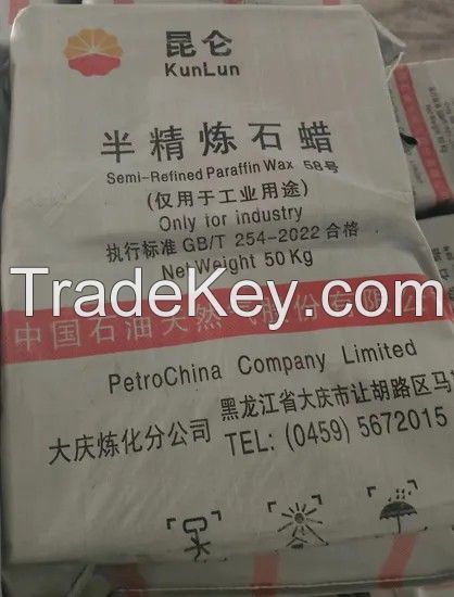 Wholesale Paraffin Wax 52/54/56/58/60/62 /64 Kunlun Brand Fully Refined Paraffin Wax