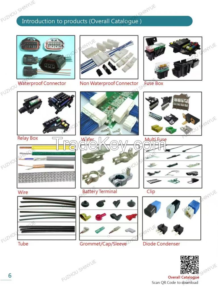 Automotive wire harness, auto electrical components, electric motorcycle wire harness, plastic injection parts, components assembly