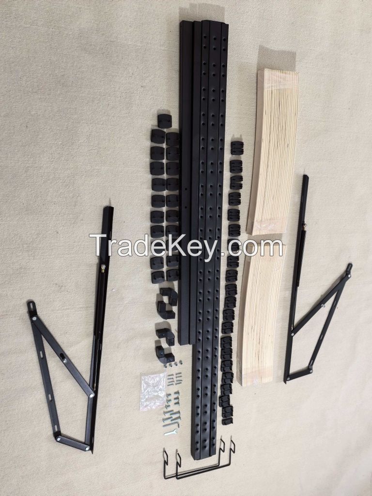 Plastic rounded-corner slat bed