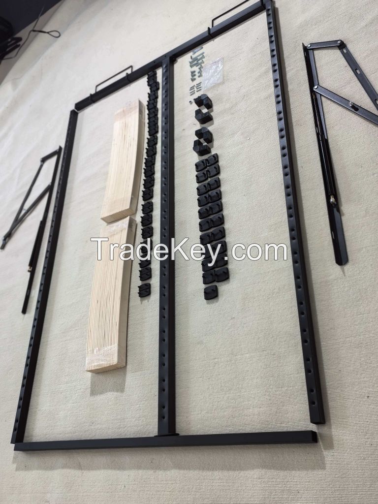 Plastic rounded-corner slat bed