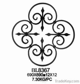 wrought iron rosettes