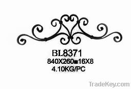 wrought iron scroll panel