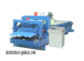 glazed steel tile forming machine