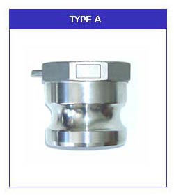 Stainless steel camlock coupling type A