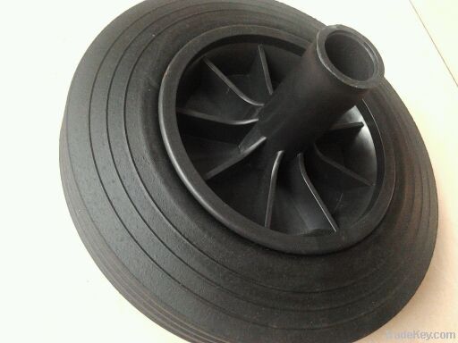 Solid rubber wheel