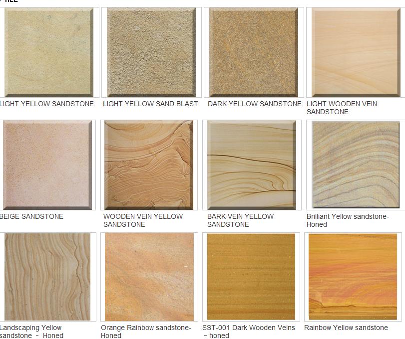 Yellow Sandstone, Veined Golden Sandstone Tiles