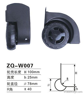 78mm Luggage Plastic Wheel Part