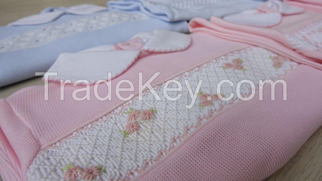 Hand smocked baby clothes, hand smocked dresses,pima cotton baby clothes