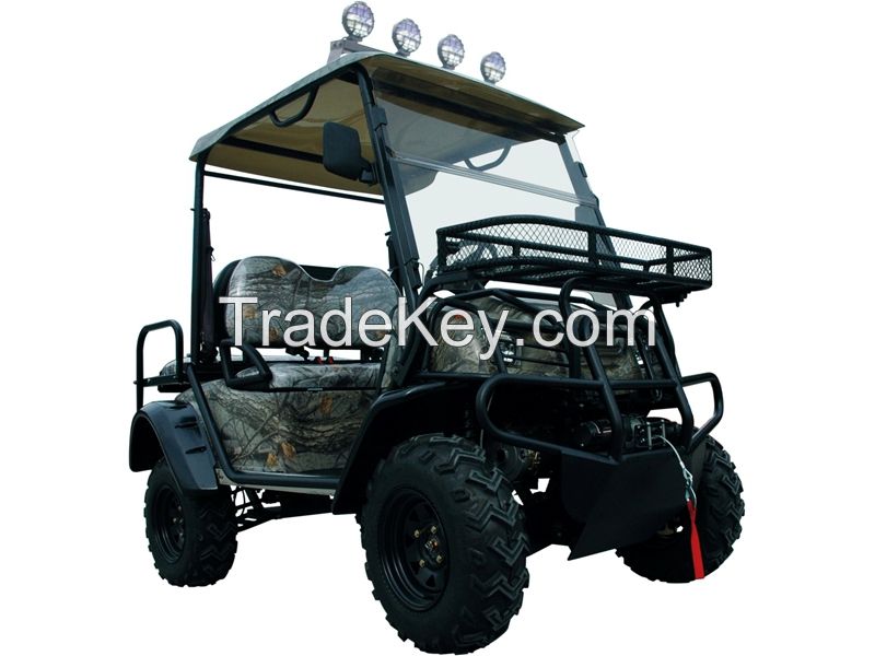 4 wheel drived 2 seater hunting buggy with gun support, search light