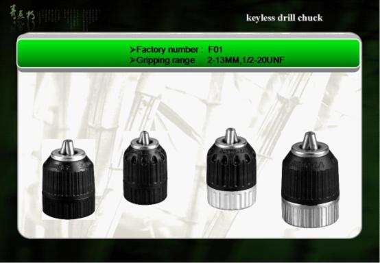 keyless drill chuck