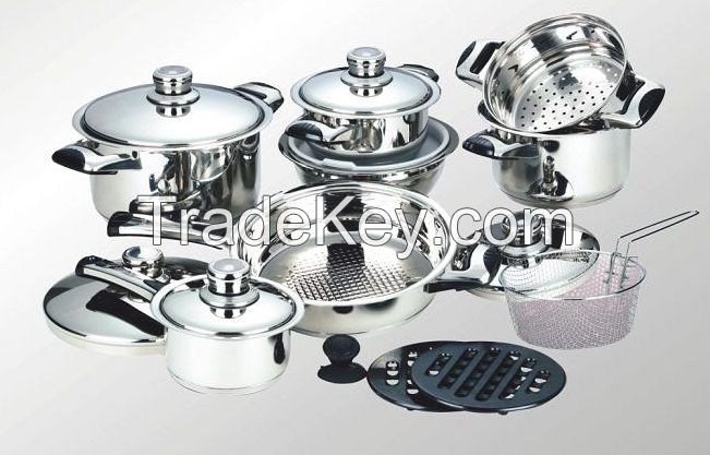 18PCS SS COOKWARE SET