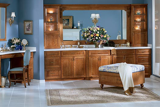 Solid Wood Bathroom Cabinet