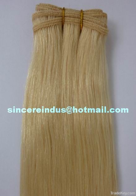 Sell 100% human hair weft extensions