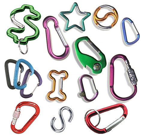 carabiner, aluminum carabiner, aluminum hook, carabiner key chain