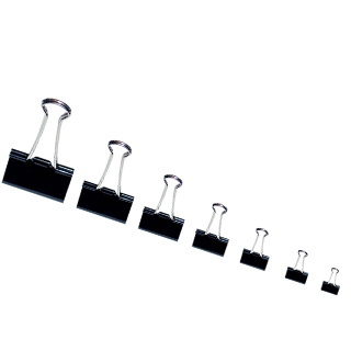 Black Binder Clips