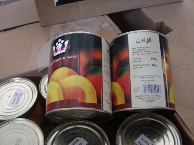 canned yellow peach