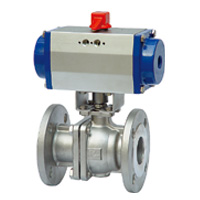 Pneumatics Flanged Ball Valve