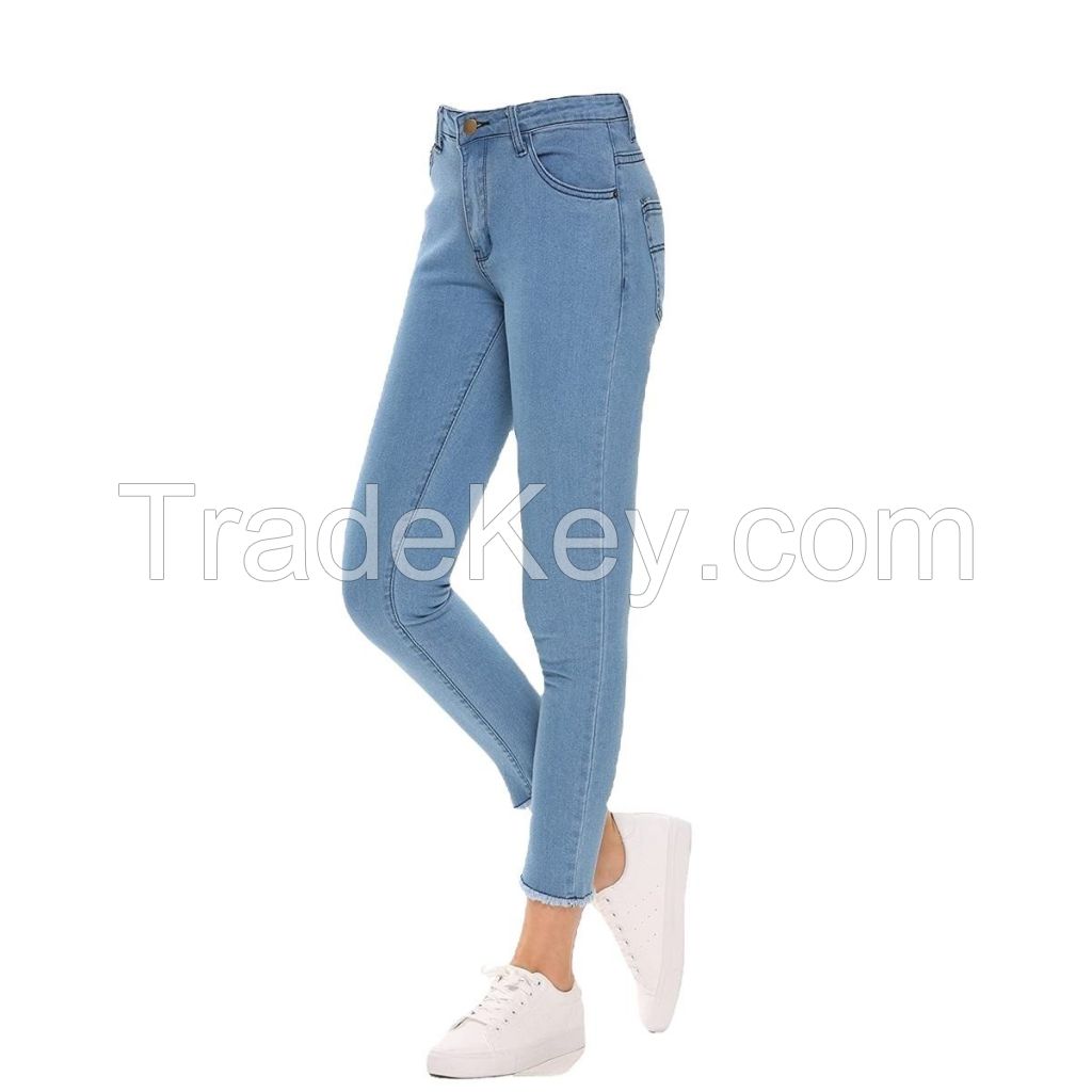 New Arrival 2025 Women's Denim Jeans Pant Casual Washed Wholesale OEM Hot Selling Slim Fit Low Price Export Oriented Quality Custom Denim At Ashway